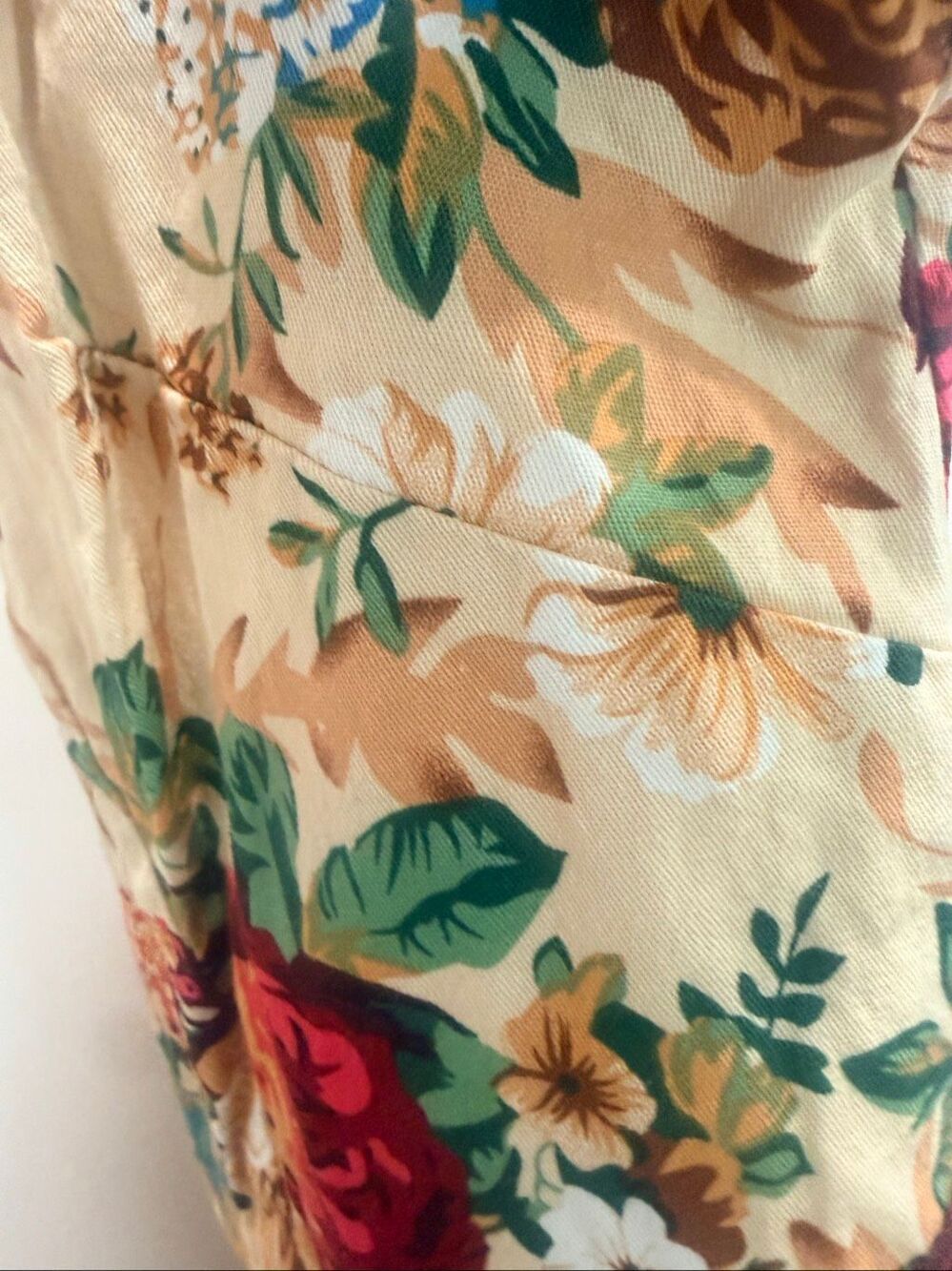 IHOT Vintage Floral Ruffle Flutter Sleeve A-Line Swing Cocktail Party Dress M - Picture 7 of 7